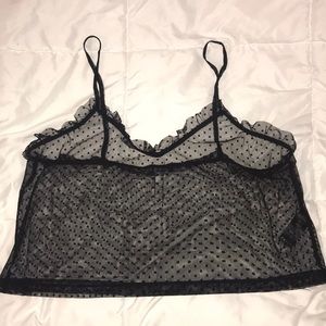 Black sheer top